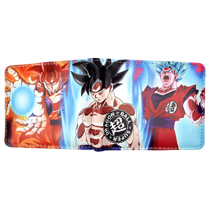 Portefeuille Dragon Ball Z Goku Formes Saiyan végan