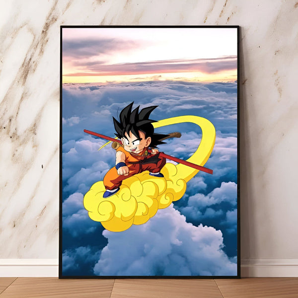 Poster Dragon Ball Z Goku, Aventure sur Nuage Magique