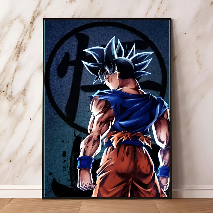 Poster Dragon Ball Z Goku Kanji - Puissance Saiyan
