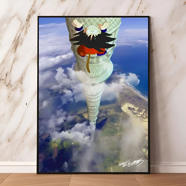 Poster Dragon Ball Z Goku Tour de Karin et entraînement