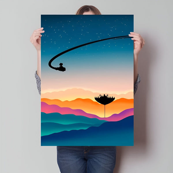 Poster Dragon Ball Z Goku Vers le Palais du Tout - Puissant