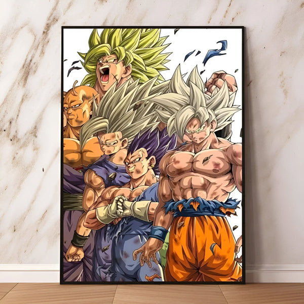 Poster Dragon Ball Z Saiyans Légendaires