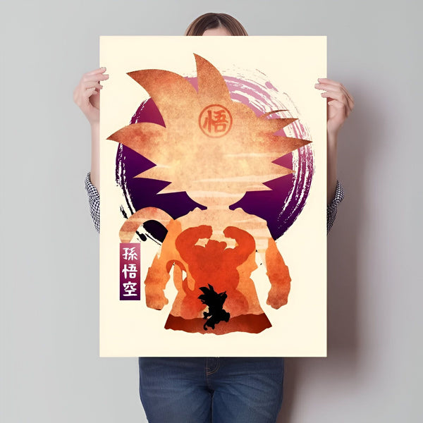 Poster Dragon Ball Z Son Goku, Esprit Saiyan légendaire