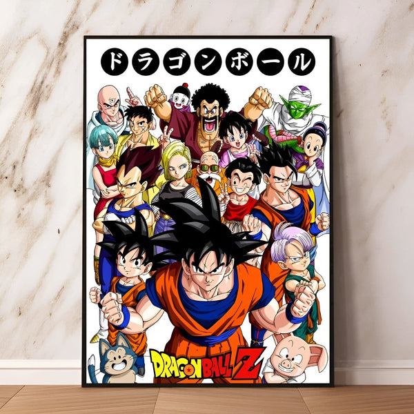 Poster Dragon Ball Z Son Goku et les Guerriers Z