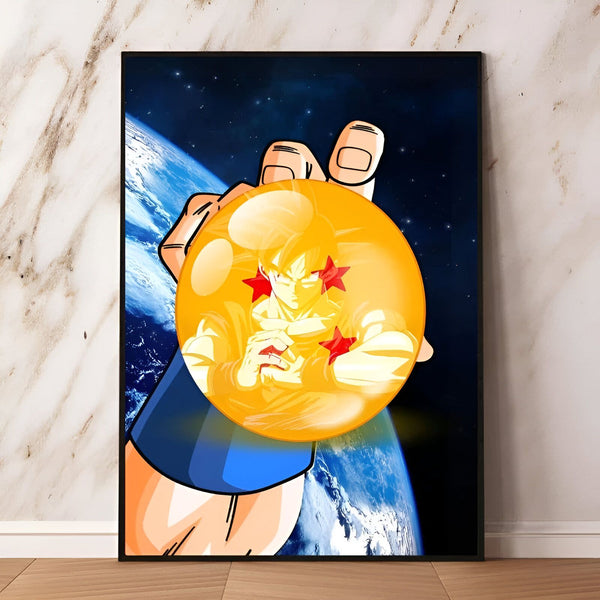 Poster Goku Boule de Cristal Dragon Ball Saiyan