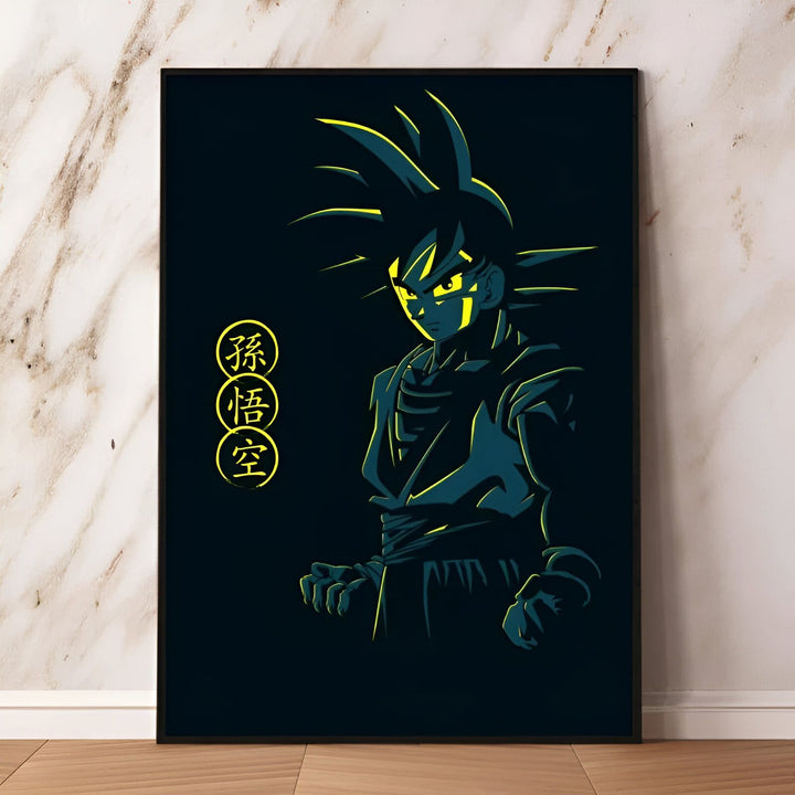Poster Son Goku Dragon Ball Z Esprit Saiyan