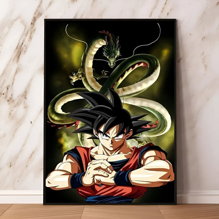 Poster Son Goku et Shenron, Épopée Dragon Ball Z