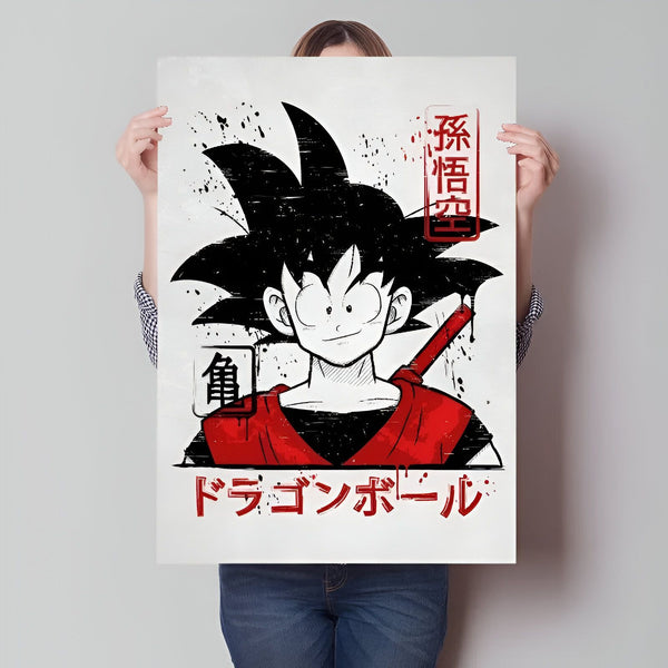 Poster Son Goku pour les fans Dragon Ball Z
