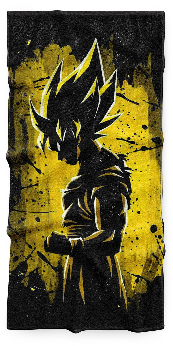 Serviette Dragon Ball Z Goku Super Saiyan Style Énergique