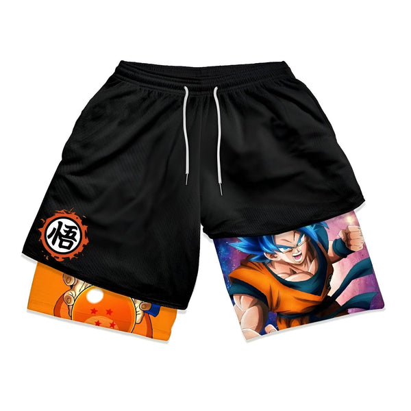 Short Goku Saiyan Bleu Collection Dragon Ball
