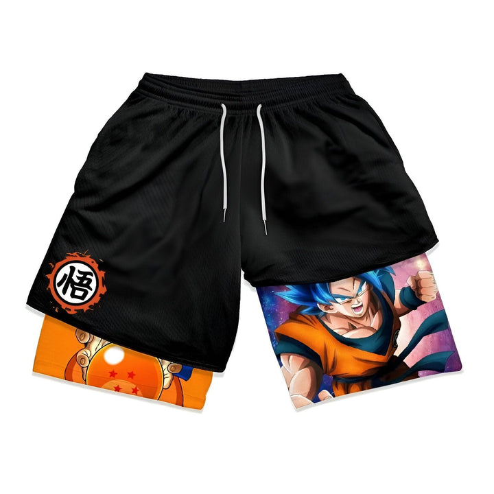 Short Goku Saiyan Bleu Collection Dragon Ball