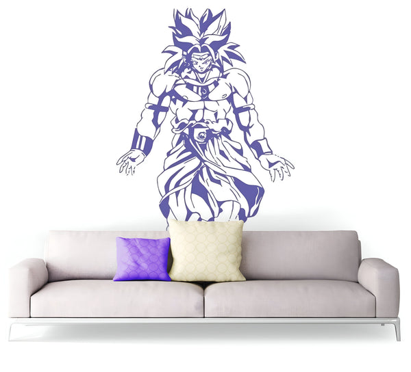 Sticker Mural Dragon Ball Broly Puissance Saiyan