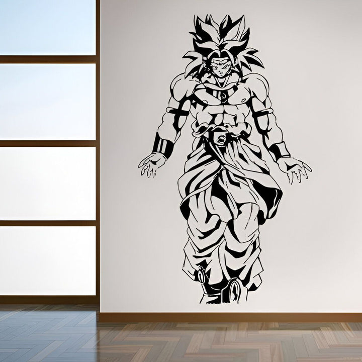 Sticker Mural Dragon Ball Broly Puissance Saiyan