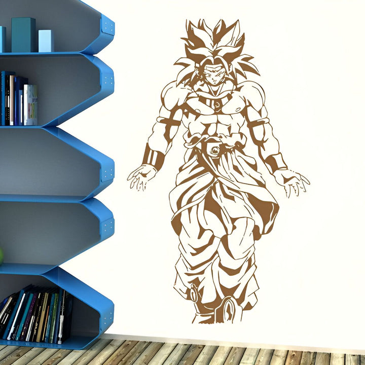Sticker Mural Dragon Ball Broly Puissance Saiyan