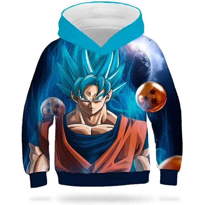 Sweat Enfant Goku Blue Dragon Ball Z