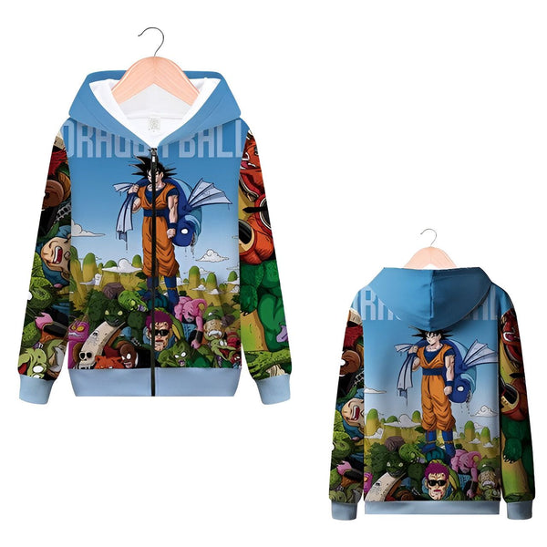 Sweat Zip DBZ Épopée Goku Collection Fan