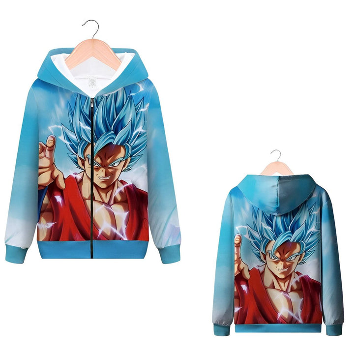 Sweat Zip DBZ Goku SSJ Blue Kaioken