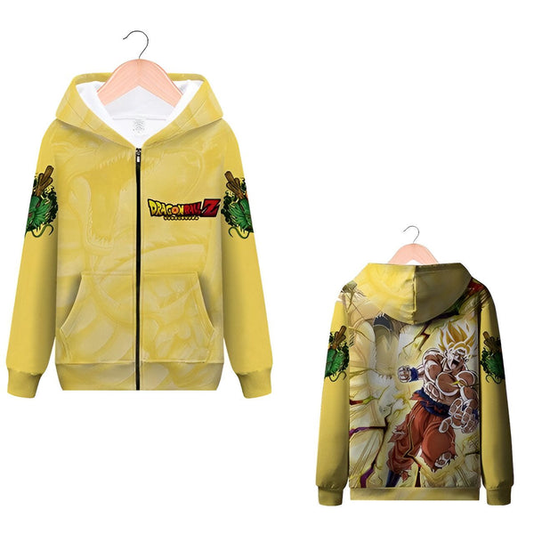 Sweat Zip DBZ Shenron Goku Super Saiyan Collection