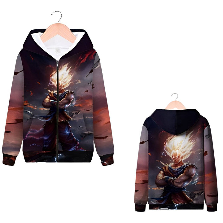 Sweat Zip Saiyan Dragon Ball Z Fanart Puissant
