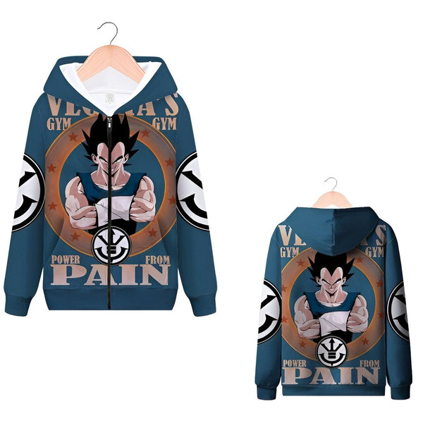 Sweat Zip Vegeta Dragon Ball Z Gym
