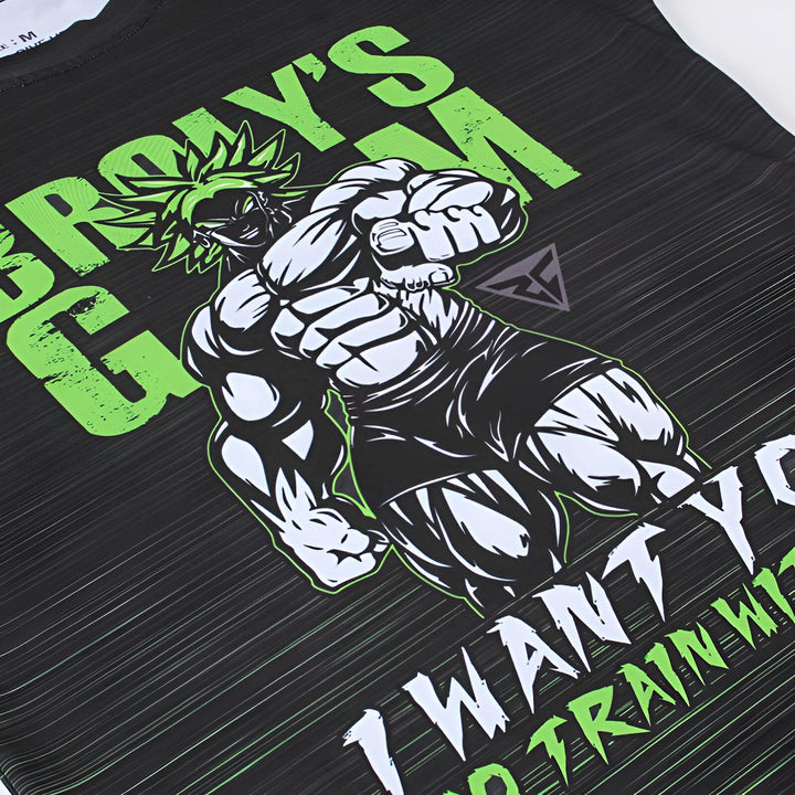 T - Shirt Compression Broly Gym Style Dragon Ball