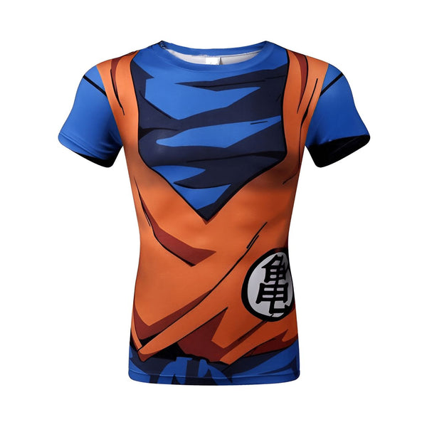T - Shirt Compression DBZ Son Goku Style