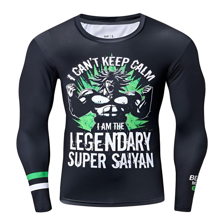 T - shirt Compression Long Broly Saiyan Z