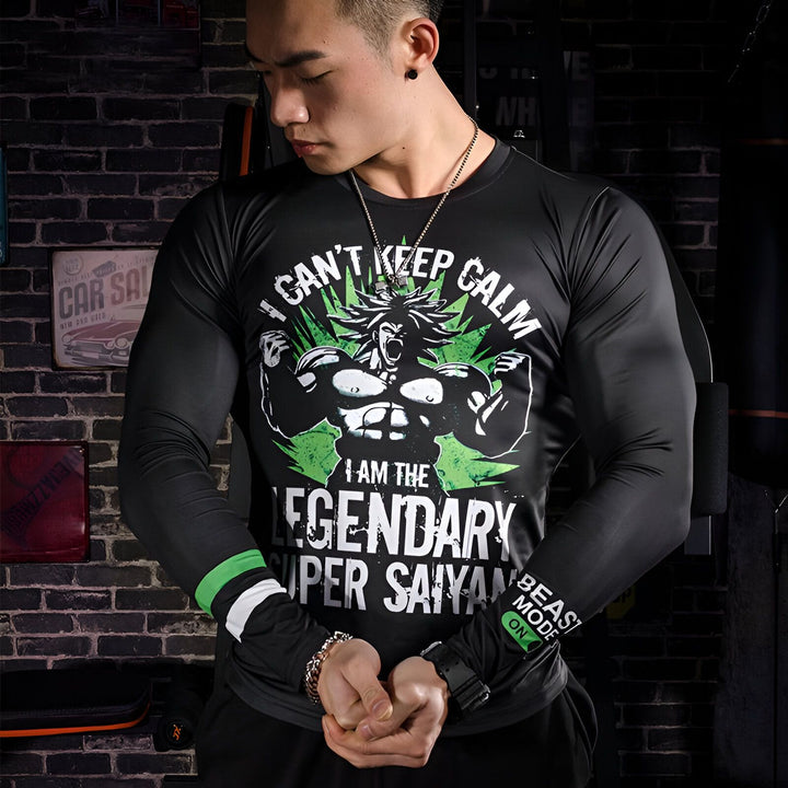 T - shirt Compression Long Broly Saiyan Z
