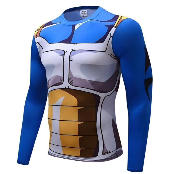 T-Shirt Compression Long Vegeta Dragon Ball Z