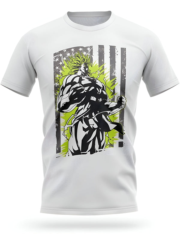T - Shirt Dragon Ball Z Broly Style Américain