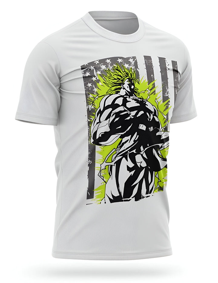 T - Shirt Dragon Ball Z Broly Style Américain