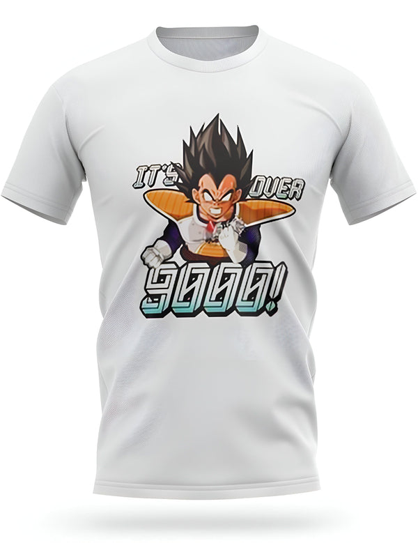 T - Shirt Dragon Ball Z Vegeta Over 9000