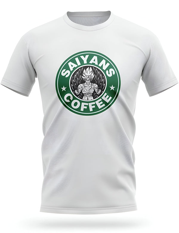 T - Shirt Saiyans Coffee Collection Dragon Ball Z