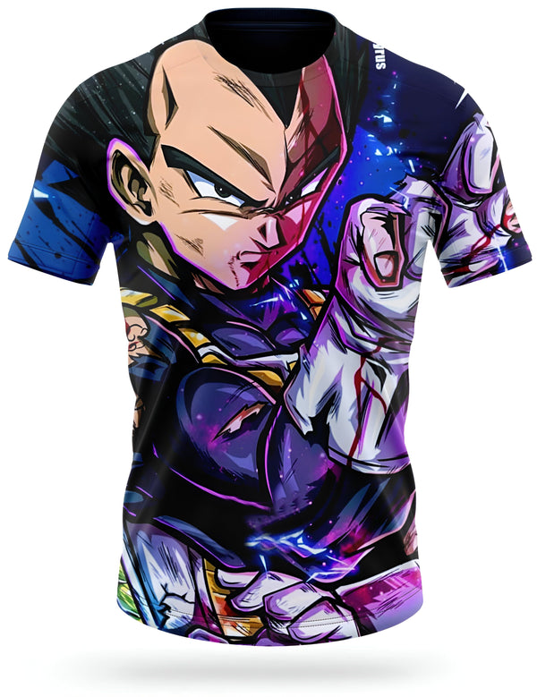 T - Shirt Vegeta Dragon Ball Z Design Énergique