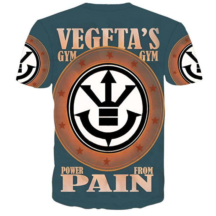 T - Shirt Vegeta Gym Dragon Ball Z Style Combatif