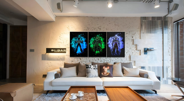 Tableau Dragon Ball Z Saiyan Trio