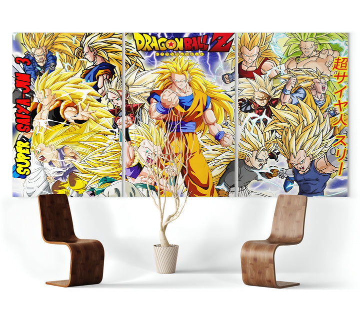 Tableau Dragon Ball Z Transformations Saiyan