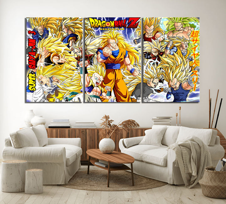 Tableau Dragon Ball Z Transformations Saiyan