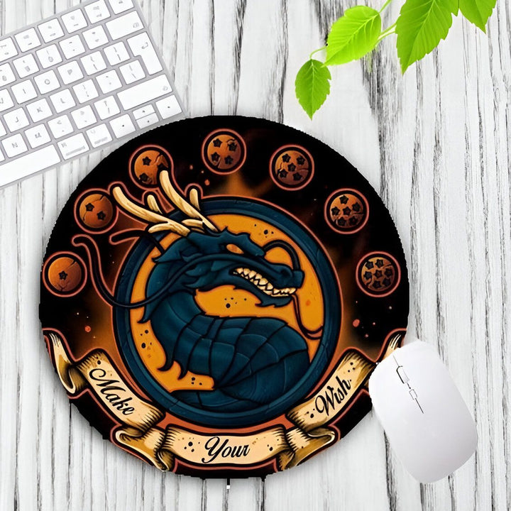 Tapis de Souris Rond Dragon Ball Z Shenron Design