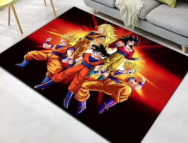 Tapis Dragon Ball Son Goku Formes Super Saiyan