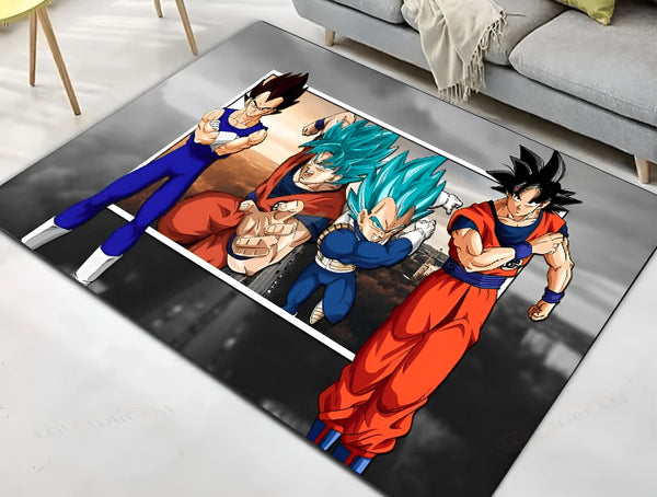 Tapis Goku Vegeta Super Saiyan Bleu