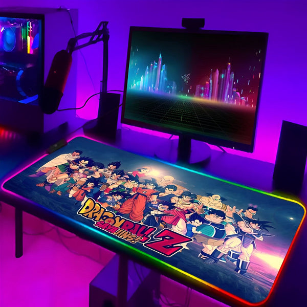Tapis Souris DBZ Sayajins RGB Grand Format