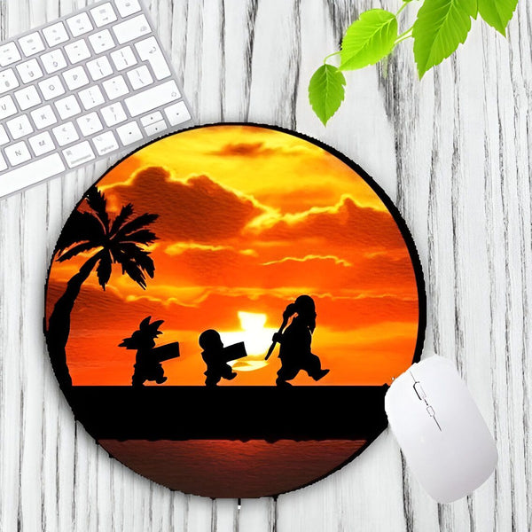 Tapis Souris Rond DBZ Kame House Entraînement