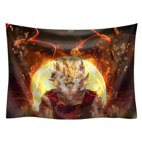 Toile Dragon Ball Énergie Saiyan Déchaînée