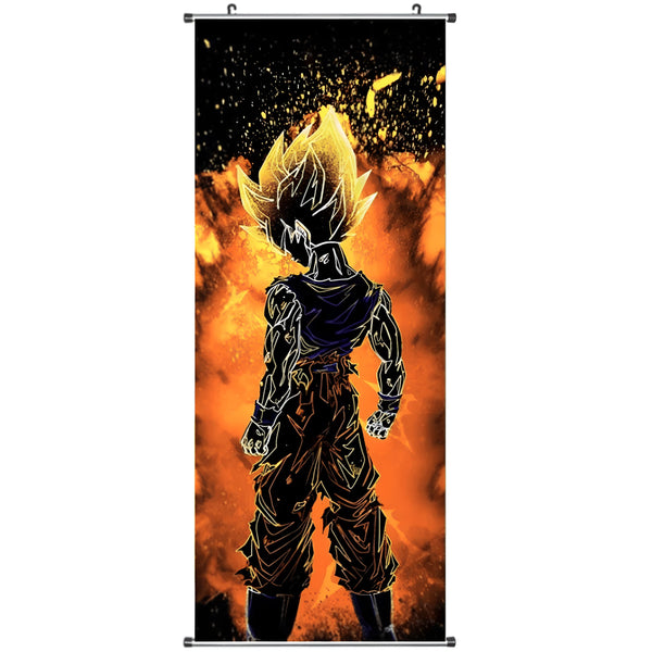 Toile Dragon Ball Goku Explosion Puissance Saiyan