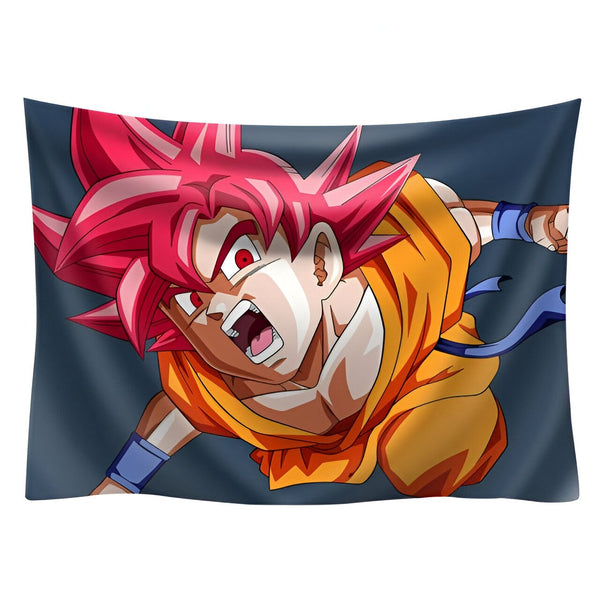Toile Goku SSJ God Puissance Divine Dragon Ball Z
