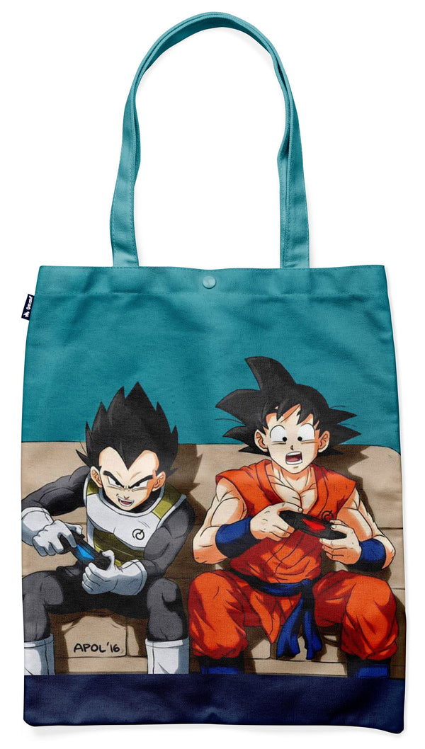 Tote Bag Dragon Ball Goku Vegeta Gaming Design