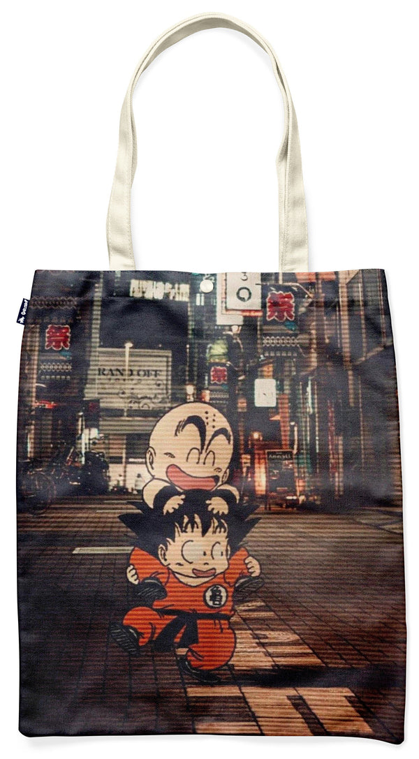 Tote Bag Dragon Ball Krilin & Goku Amitié