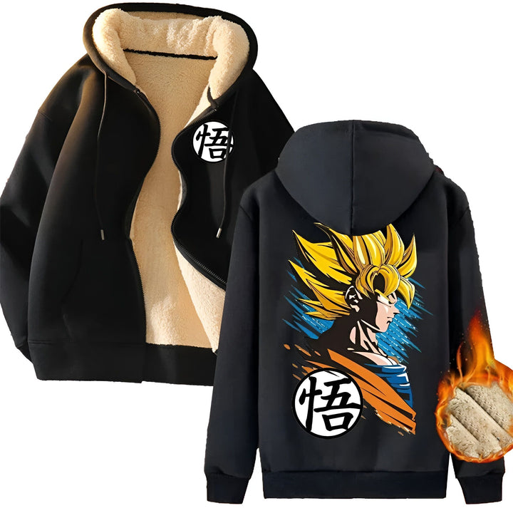 Veste Polaire Dragon Ball Kanji Goku