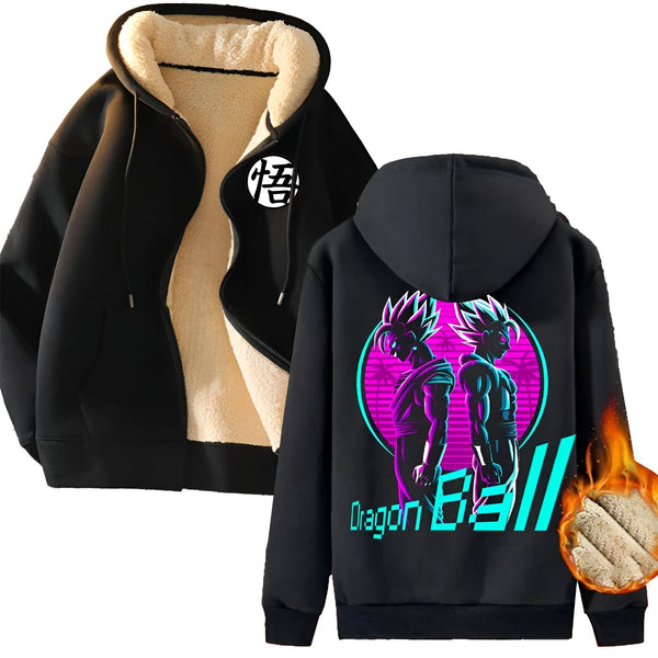 Veste Polaire Dragon Ball Vegetto Gogeta Noir